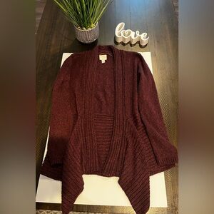 St. John's Bay Burgundy Cardigan- Petite